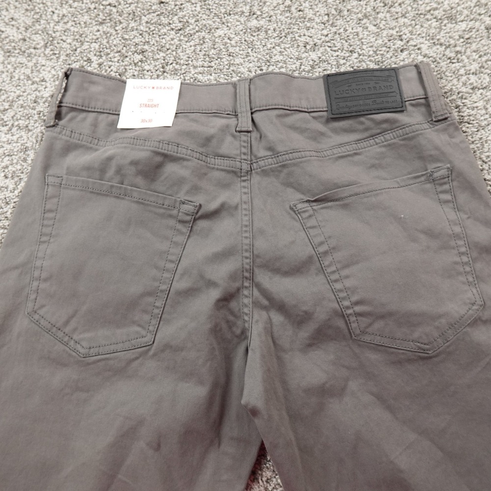 NEW Lucky Brand Jeans Mens 30X30 Gray Denim Pants 223 Straight Stretch Preppy - Picture 14 of 16